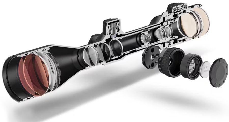Sectional view riflescope