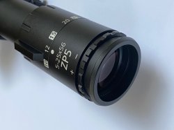 My new riflescope in practical test: Hanna Selena's report on the long range Minox ZP5 5-25x56 scope The diopter adjustment of the Minox ZP5 25x56 scope
