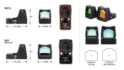 New Trijicon RMRcc reflex sight, made for concealed carry The RMRcc compared to the full-size RMR model.