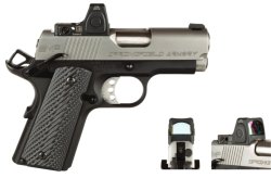 New Trijicon RMRcc reflex sight, made for concealed carry Trijicon RMRcc reflex sight with Springfield 1911 EMP pistol