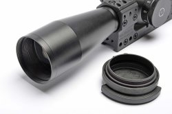 Schmidt & Bender PM II 3-20x50 LP Double Turn, a great German riflescope Front lens of the Schmidt & Bender PM II 3-20x50 LP Double Turn riflescope