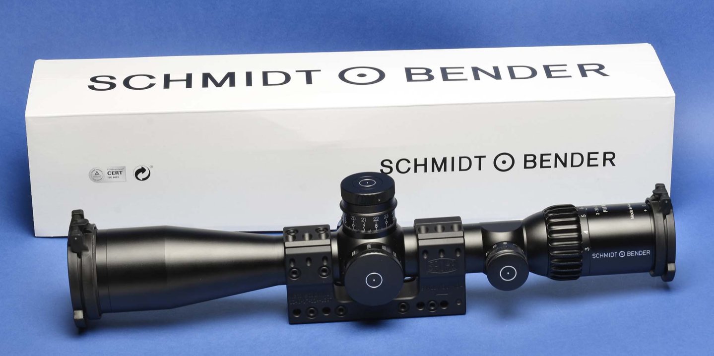 Schmidt & Bender PM II 3-20x50 LP Double Turn, a great German riflescope Schmidt & Bender PM II 3-20x50 LP Double Turn riflescope, seen from the left side