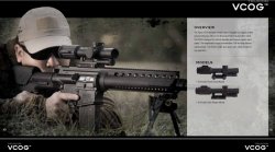 Trijicon VCOG 1-6x24mm optical gunsight Trijicon VCOG 1-6x24mm optical gunsight