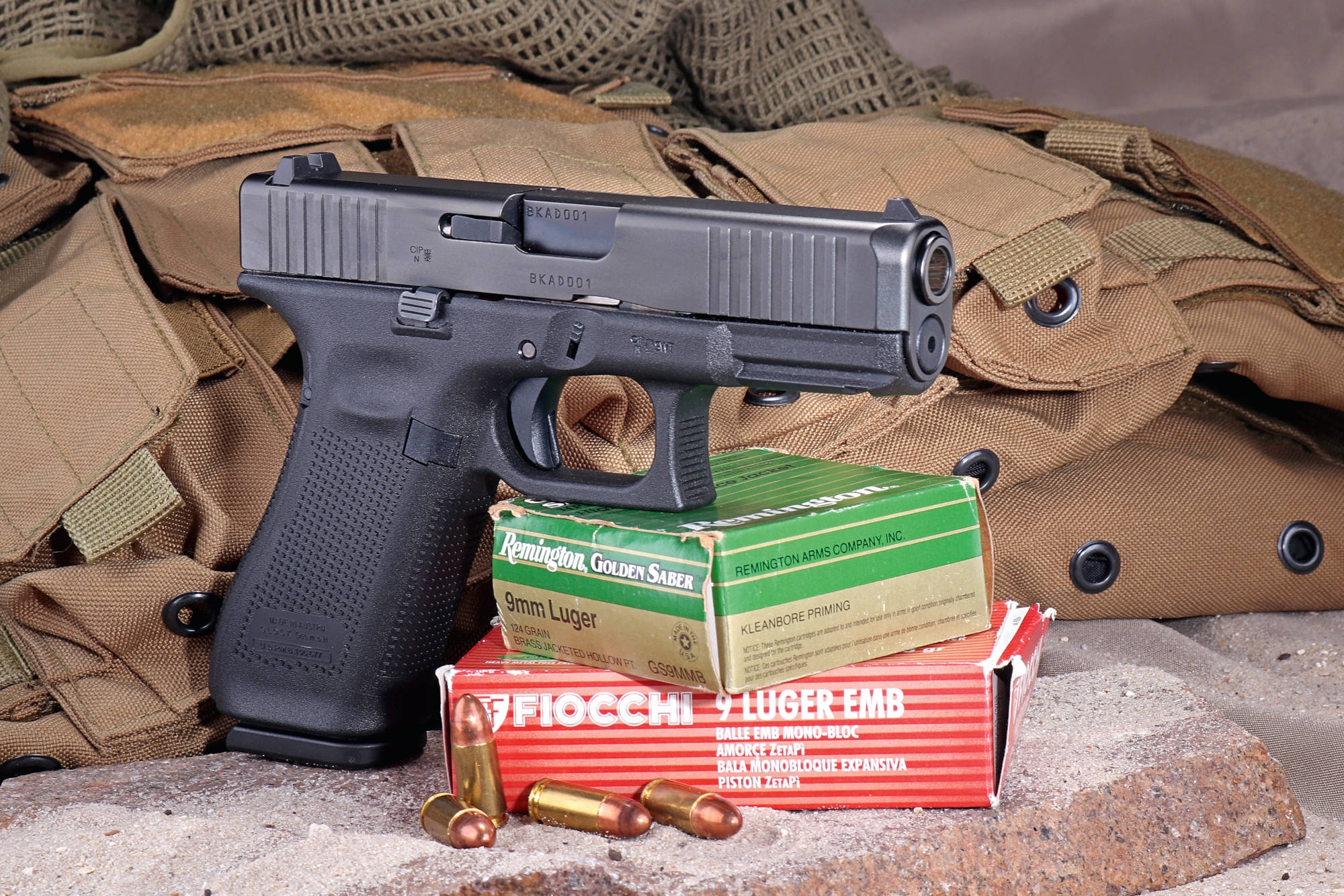 glock: GLOCK 45 in 9mm Luger, test-firing the crossover pistol between GLOCK 17 and GLOCK 19