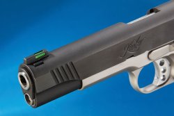 Test: two tone in 1911 style - the Kimber Custom II Two Tone Muzzle break of the Kimber Custom II Two Tone pistol