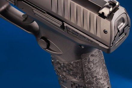 Test: Walther PPQ (SC) subcompact 9mm pistol The rear sight of the Walther PPQ (SC) subcompact 9mm pistol
