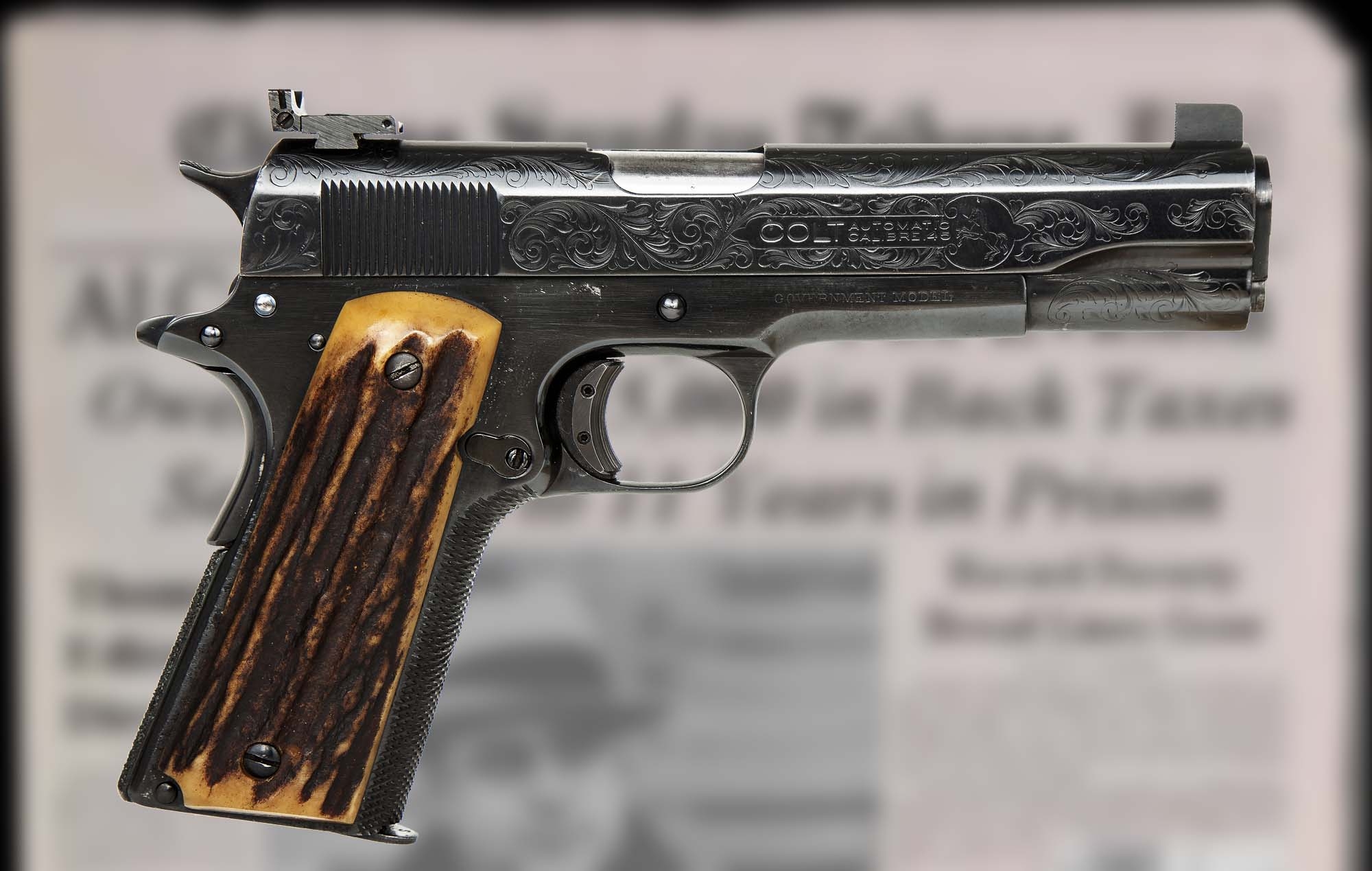 pistols: Collectors are on fire: Guns of Al Capone to be auctioned off in California by Whitterell's Auctioneers in October 2021