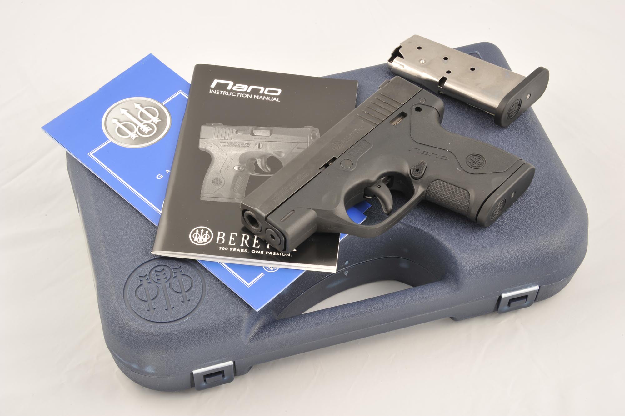 Beretta NANO semiautomatic backup pistol in 9mm caliber. 