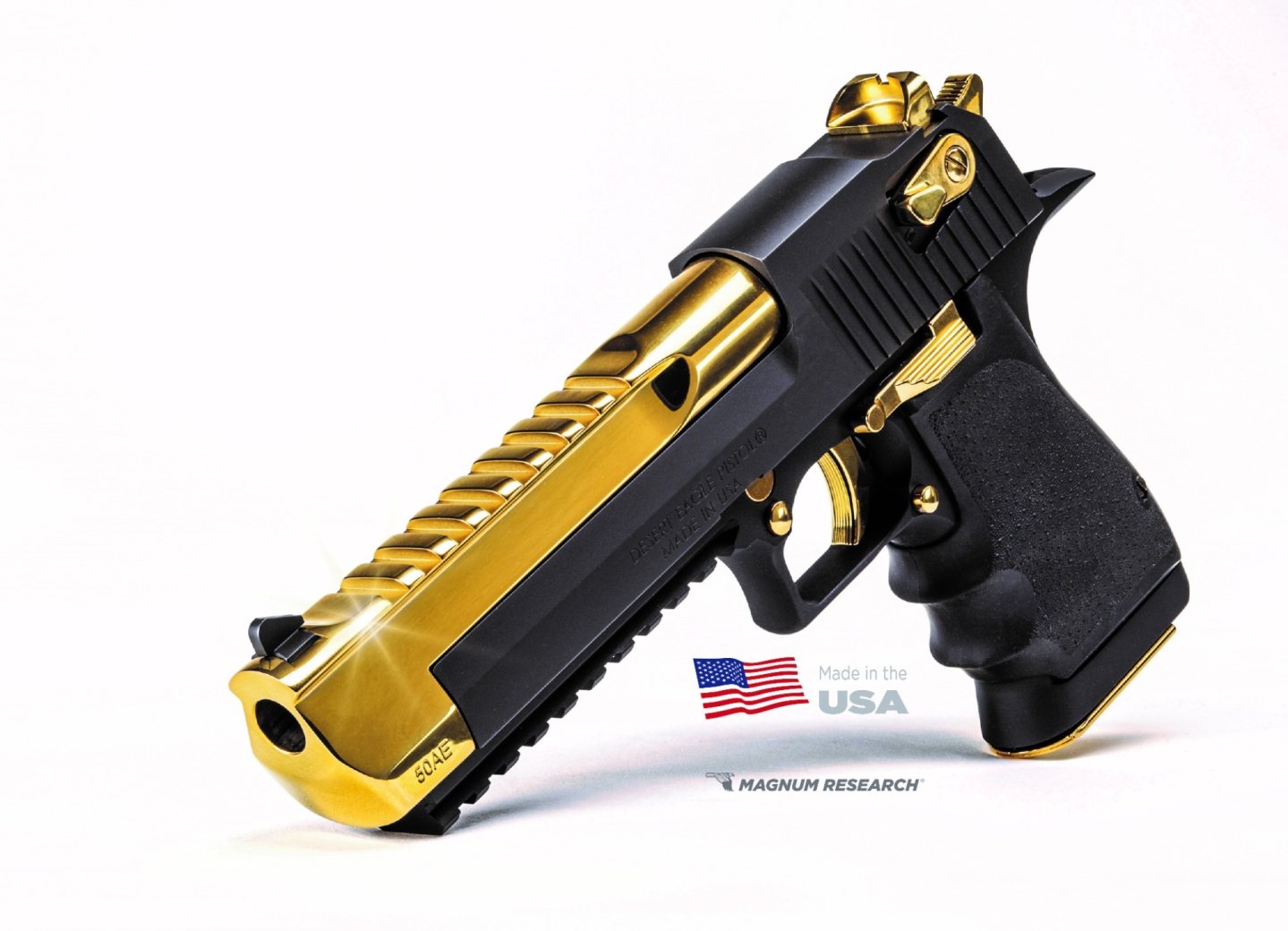 New Black and Titanium Gold Desert Eagle: for those who don't want to go unnoticed  Black and Titanium Gold Desert Eagle pistol