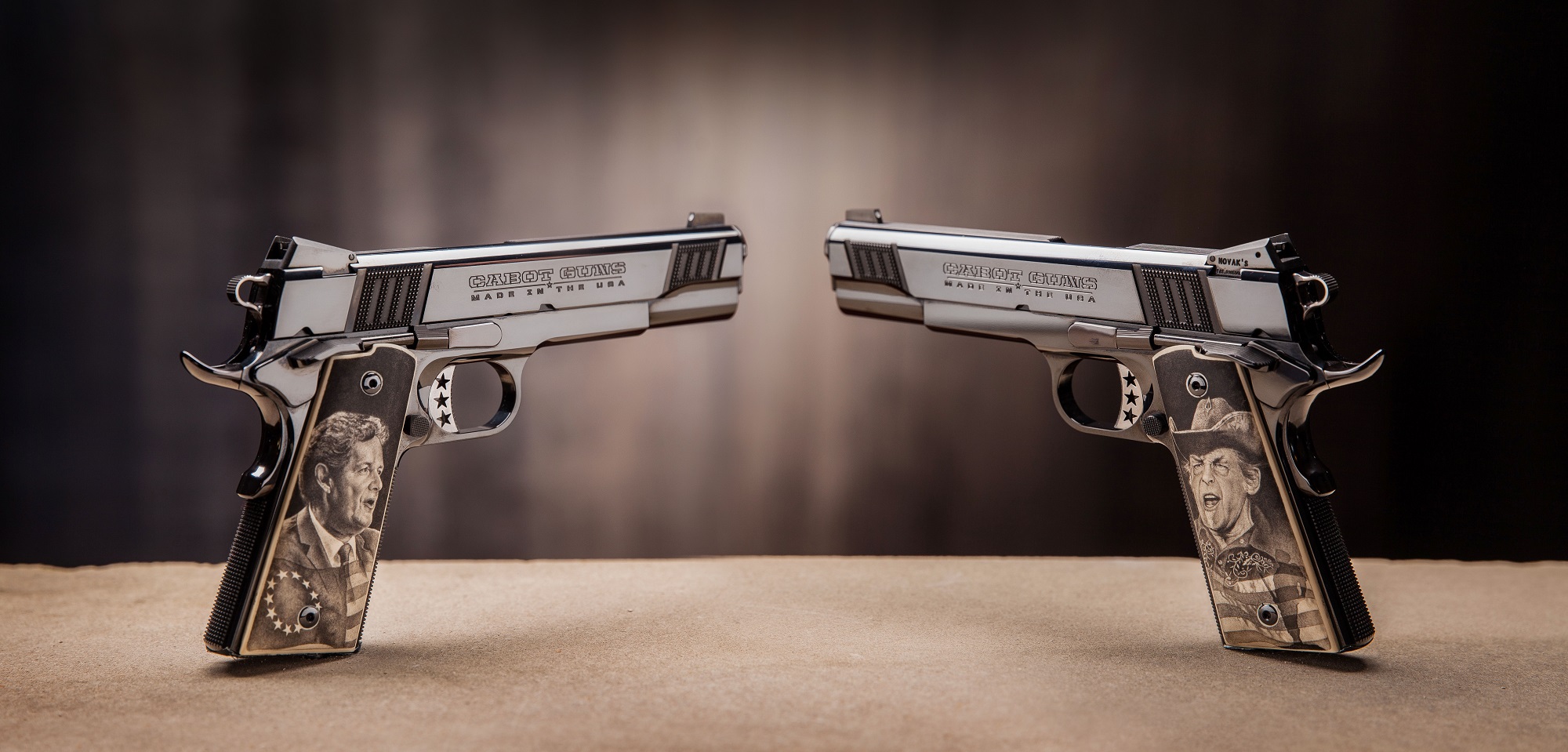 pistols: Cabot Guns Jones 1911 "The Left and The Right"