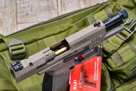 Canik TP9 Elite Combat “Desert”, a red-dot-ready 9mm pistol from Turkey Top view of the slide of the Canik TP9 Elite Combat “Desert”