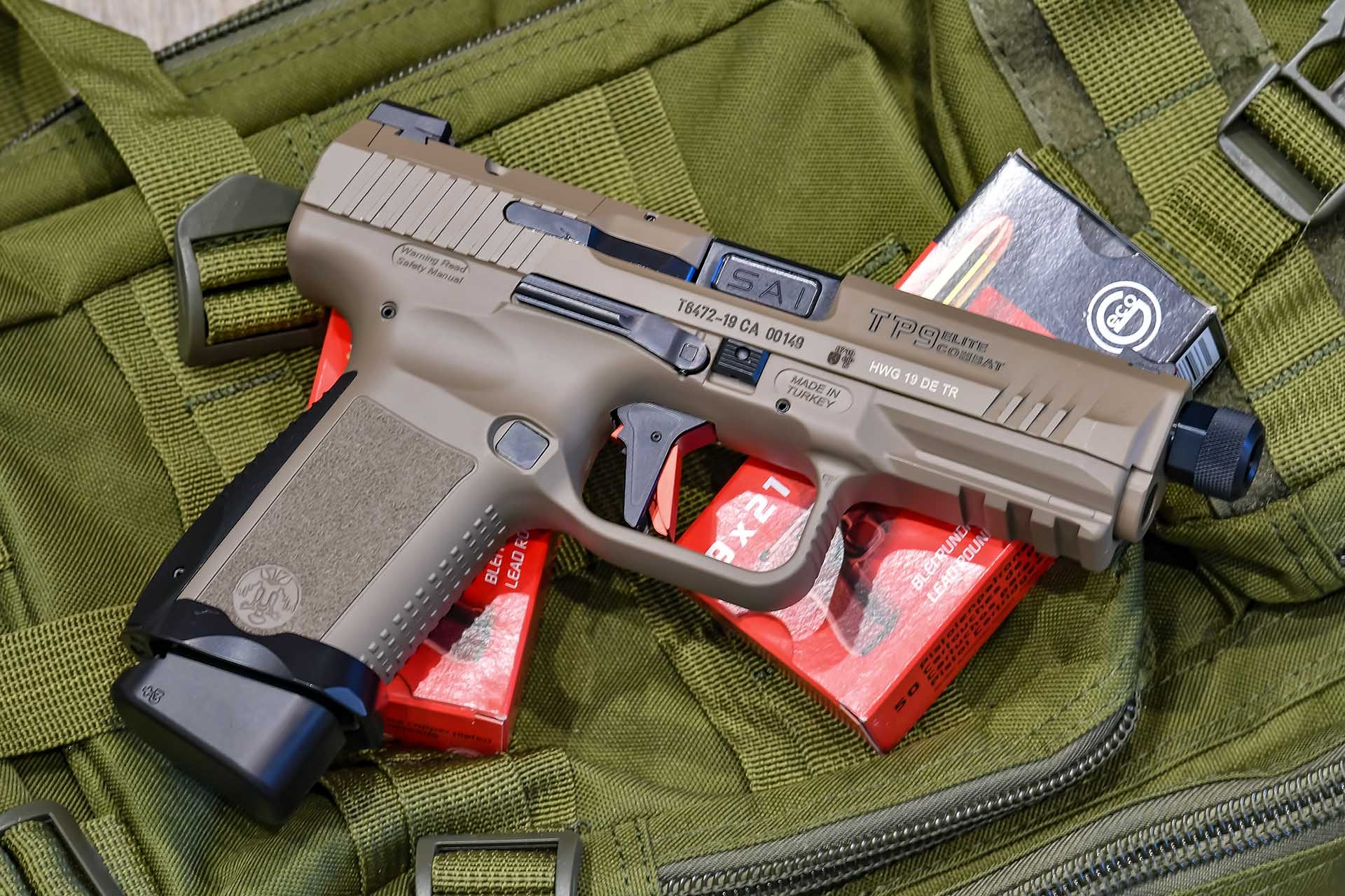 canik: Canik TP9 Elite Combat Desert, a red-dot-ready 9mm pistol from Turkey