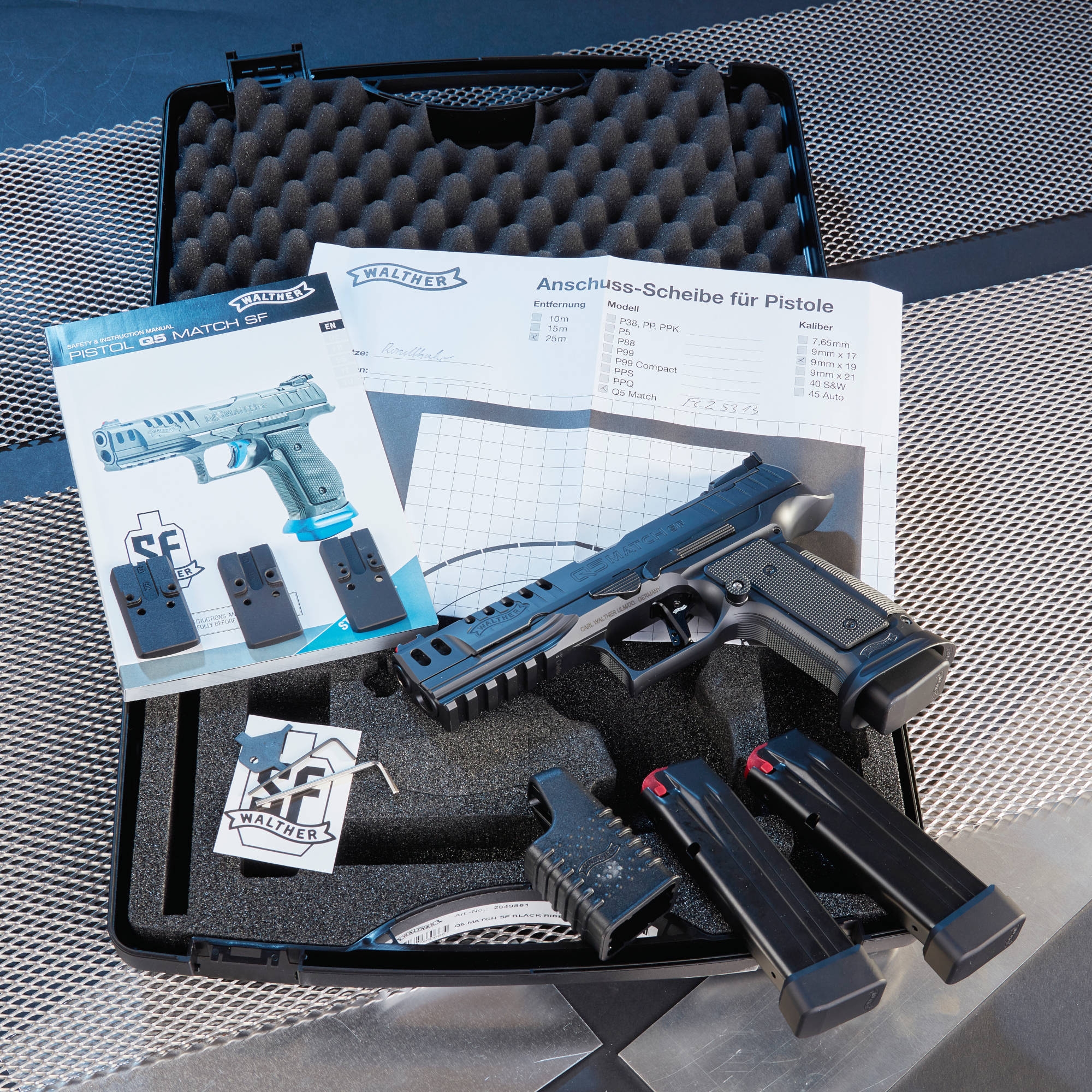 Black Ribbon A special version of the 9mm Walther Q5 Match pistol under test all4shooters