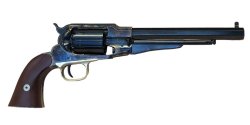 Cimarron Firearms completes “The Good, The Bad, and The Ugly” guns trilogy Angel Eyes/the Bad's gun black powder revolver