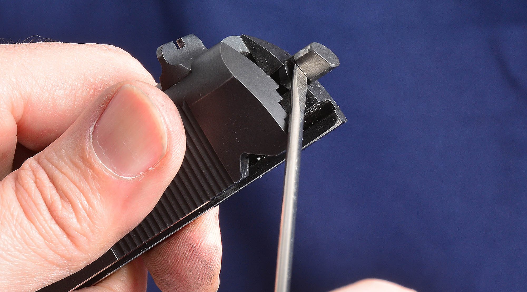 Gallery Colt 1911 Government .45 ACP complete disassembly all4shooters