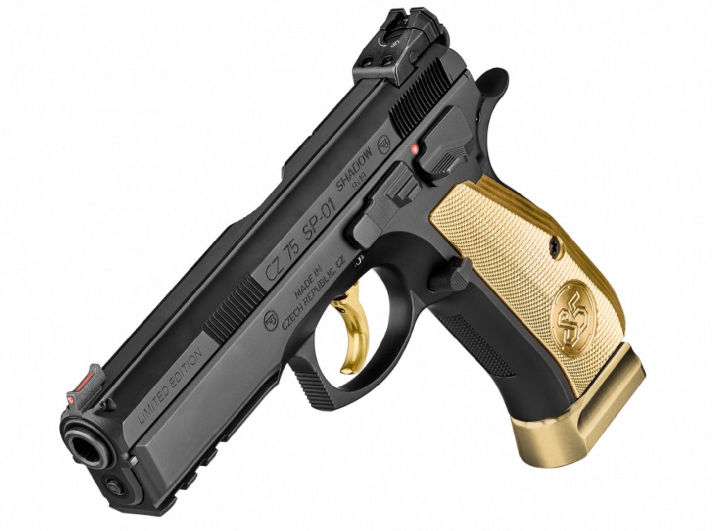 CZ celebrates its 85th anniversary with a special edition CZ 75 SP-01 Shadow pistol and 557 centerfire rifle The 9mm CZ 75 SP-01 Shadow pistol