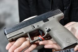 New CZ P-10 C striker fired pistol New CZ P-10 C striker-fired semiautomatic pistol