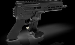DBX 5.7 in 5.7x28mm, a gun beyond traditional pistols or carbines The frame of the DBX 5.7 in 5.7x28mm