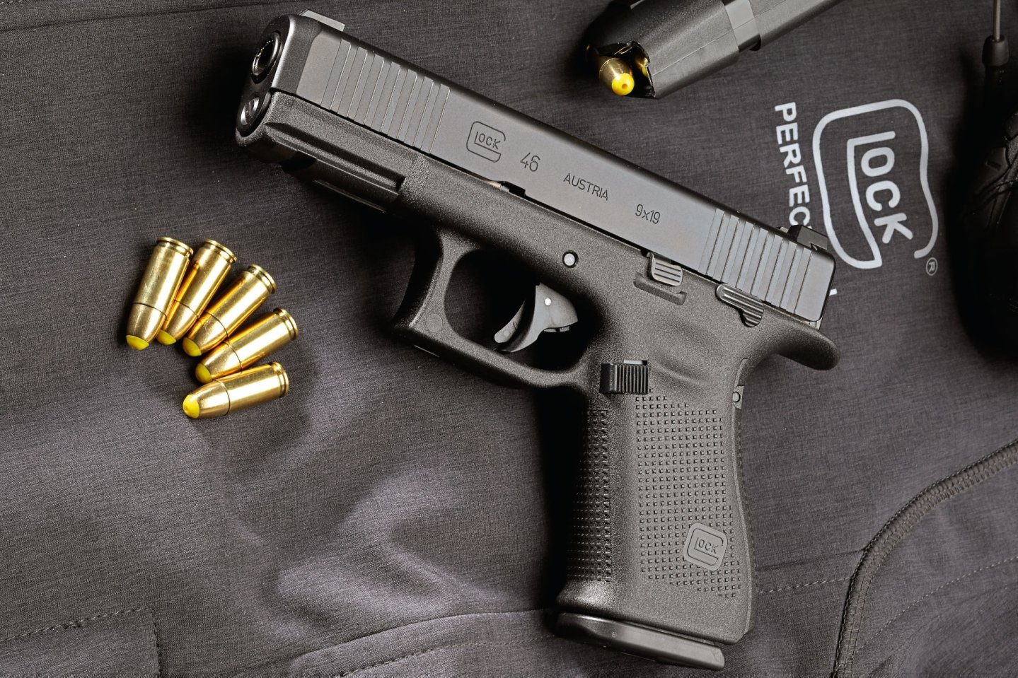 Glock 46 pistol with ammunition