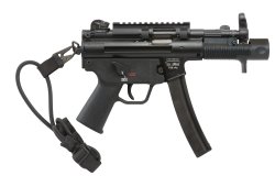 New: Heckler & Koch SP5K pistol, a semiautomatic version of HK MP5K View from right side on Heckler & Koch SP5K