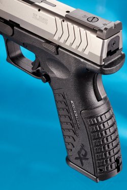 Test: HS Product XDM-9 5.25 Stainless in 9 mm The rear sight of the HS Product XDM-9 5.25 Stainless