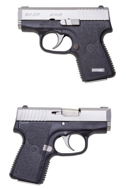 Kahr CW380 semi-automatic pistol The Diamant S.r.l. company showcased the Kahr Arms CW380 pocket pistol at the 2016 HIT Show