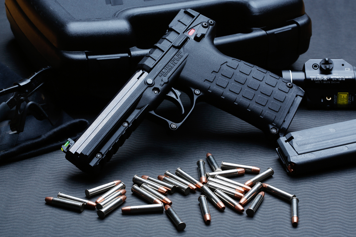 The KEL-TEC PMR-30 pistol chambered in the snappy .22 Winchester Magnum cal...