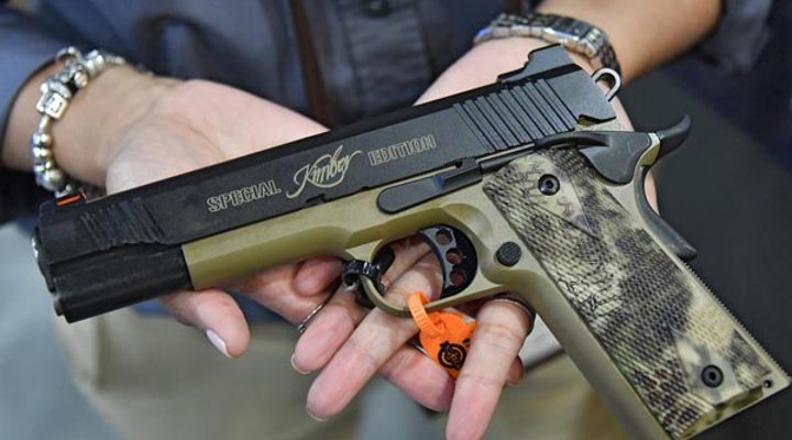 New Kimber 1911 Pistols: Aegis Elite, KHX, Hero and Stainless Target Kimber Hero Custom 1911 pistol in a striking design