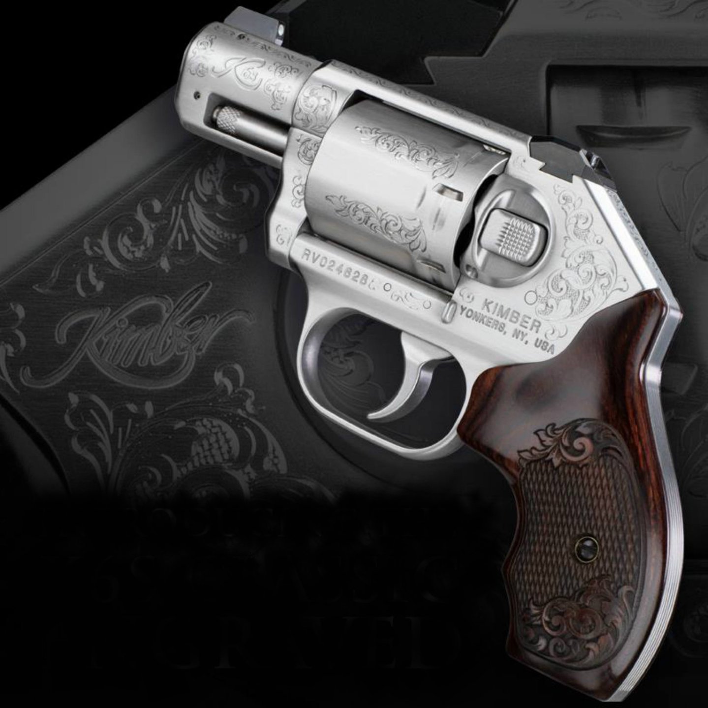 Kimber K6s Classic Engraved revolver, powerful elegance The Kimber K6s Classic Engraved revolver.