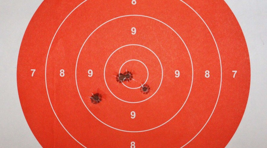 Grouping achieved in DA with .38 Special Fiocchi Top Defence 