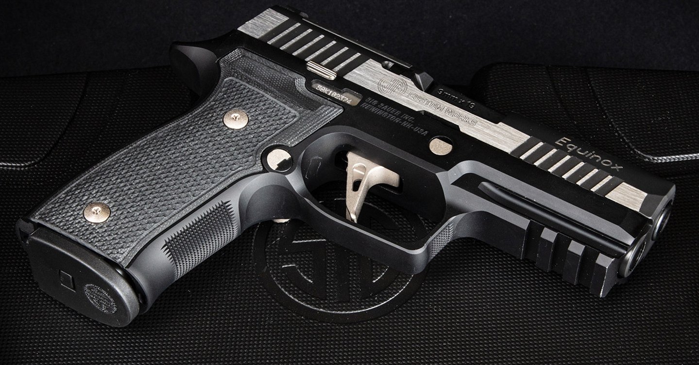 Elegance and performance: new all-steel SIG Sauer P320 AXG Equinox pistol  The new 9mm P320 AXG Equinox pistol