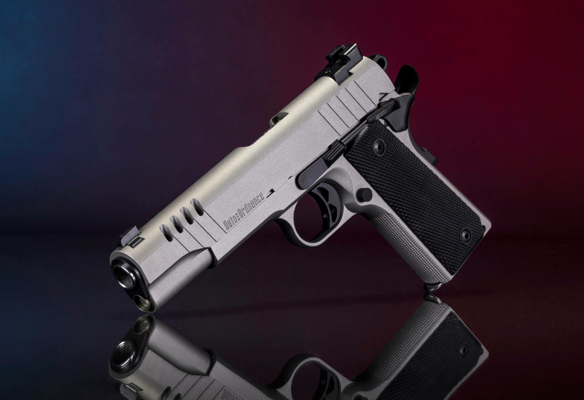 auto-ordnance: New Auto-Ordnance stainless steel 1911 pistol, an evergreen classic auto-ordnance: New Auto-Ordnance stainless steel 1911 pistol, an evergreen classic