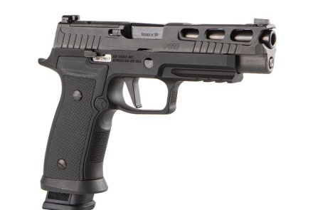 A full-size, full-metal P320: the new SIG Sauer P320 AXG Pro pistol SIG Sauer P320 AXG Pro pistol, right side