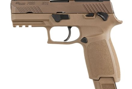 New SIG Sauer P320-M18 pistol, the US military's M18 in civilian clothes SIG Sauer P320-M18 left side view