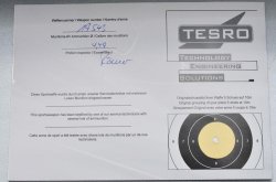 New Tesro Signum and Tesro Pro 4.5mm air pistols Grouping at 10 meters with Tesro pistols