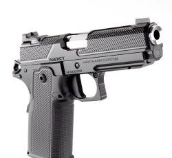 The match-grade barrel is 4.25"/108 mm long