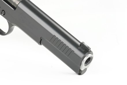 Shadow Hawk Long Slide, a “long” 1911 from Nighthawk Custom Tritium front sight of Shadow Hawk Long Slide