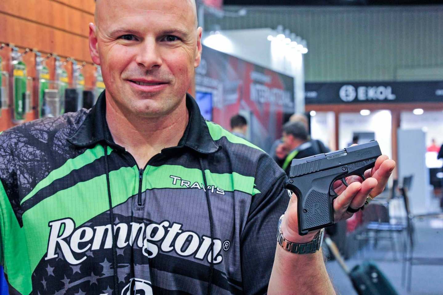 The Remington Arms Company showcased the .380 ACP caliber Remington RM380 at the 2016 IWA OutdoorClassics
