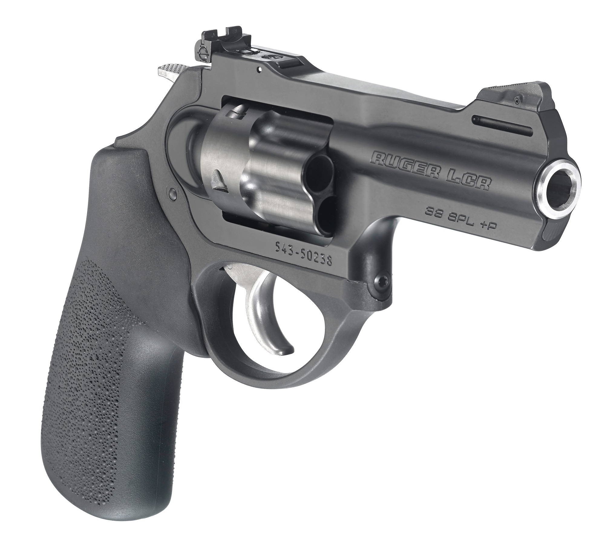 pistols: Ruger LCRx double-action revolver with 3-inch barrel
