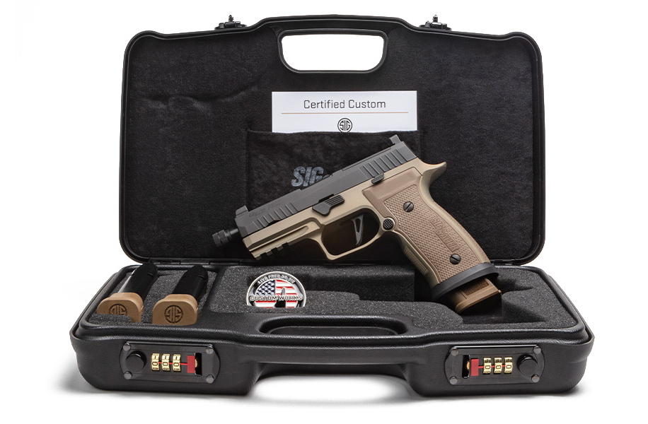 sig-sauer: New SIG Custom Works P320AXG-Combat pistol: all-metal, optics- and suppressor-ready