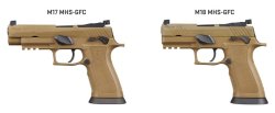 From SIG Sauer, new variants and upgrade kits for US Army M17 and M18 pistols The M17 and M18 MHS-GFC