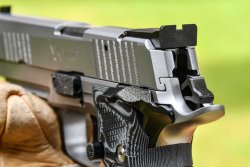 Test: SIG Sauer P226 X-Five Performance, the competition pistol from SIG's Mastershop Rear sight of the SIG Sauer P226 X-Five Performance
