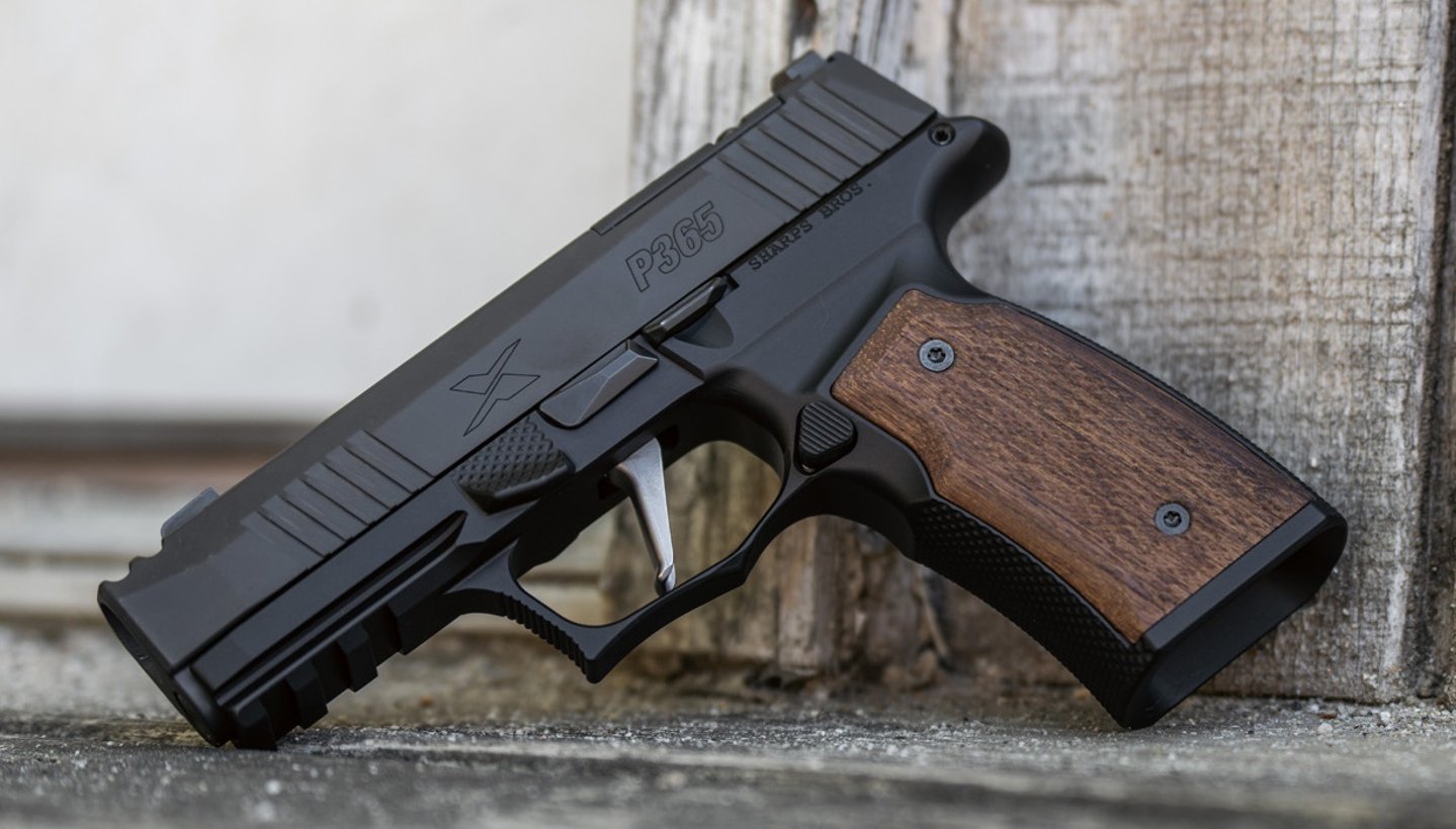 New P365-XMACRO Teak Grip Module with teak from the USS New Jersey deck New P365-XMACRO Teak Grip Module