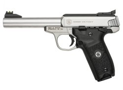 SW22 Victory, the Smith & Wesson's option for .22 caliber The Smith & Wesson .22 LR SW22 Victory pistol, left side