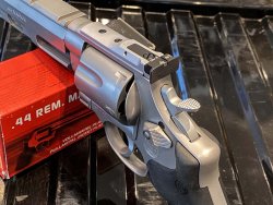 A classic in sporty outfit: Smith & Wesson 629 Competitor in .44 Magnum, The LPA rear sight of the Smith & Wesson 629 Competitor