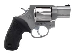 Taurus 817 carry revolver, seven rounds in .38 Special +P ergonomic rubber grips