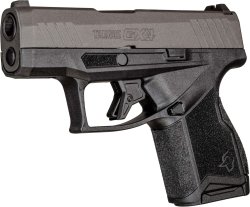 New slide color options for the Taurus GX4 carry pistol The Tungsten Cerakote finish on Taurus GX4