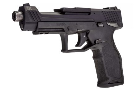 Open slide of the Taurus TX22 Competition .22 caliber pistol