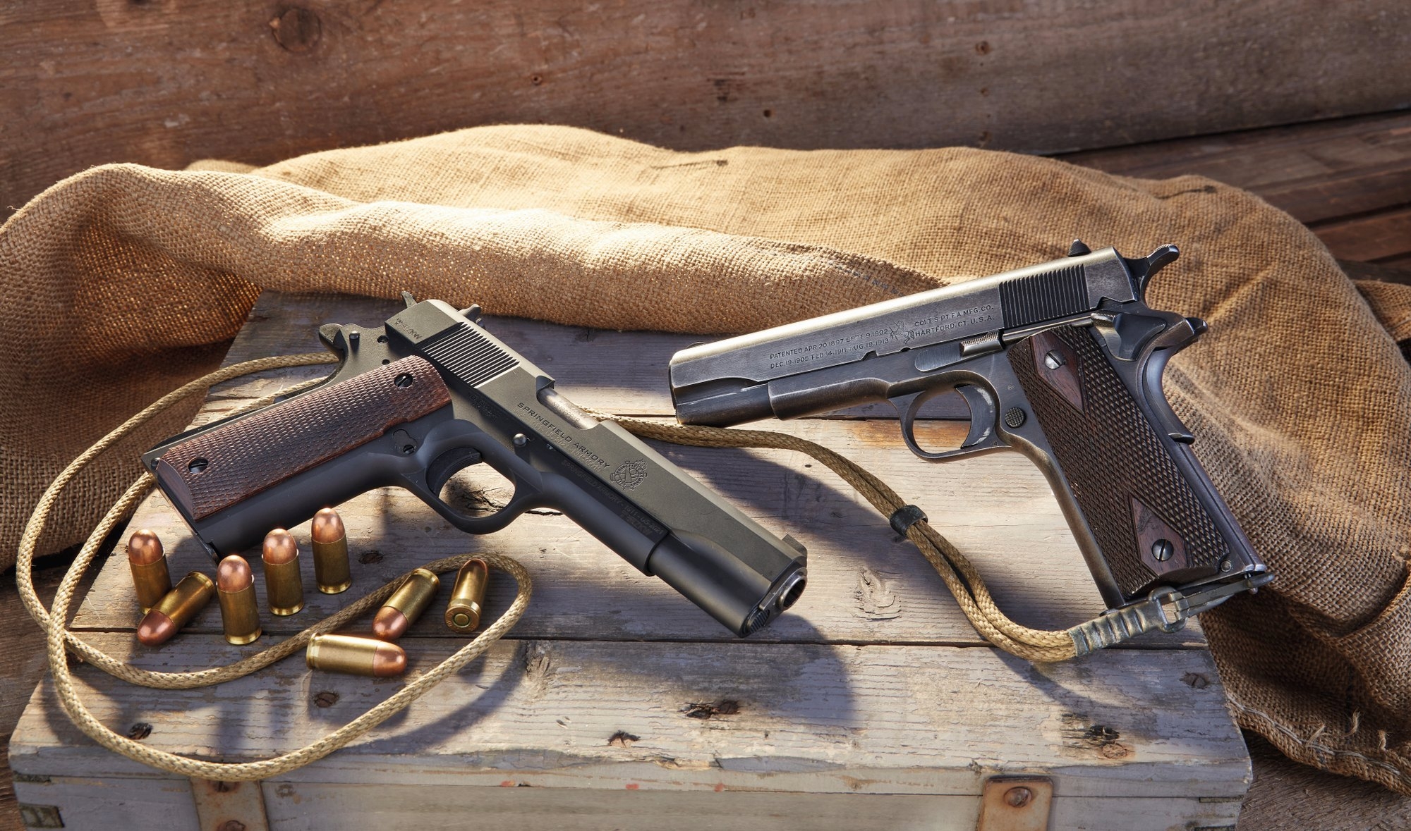 Test: the new Springfield M1911 A1 pistol compared to an original Colt  M1911 Black Army from 1918