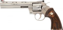 The big snake is back: here is the “new” Colt Python! New Colt Python in stainless steel left side view